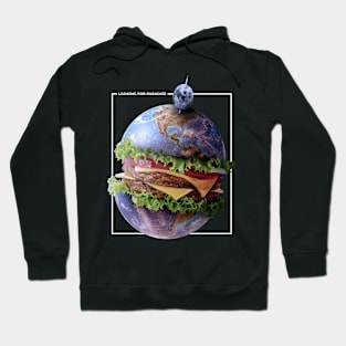 Planet earth hamburger food Hoodie